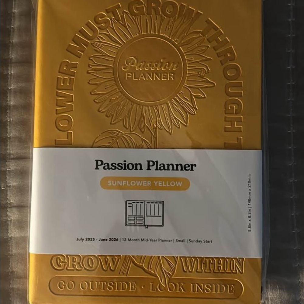 Passion Planner Sunflower Yellow